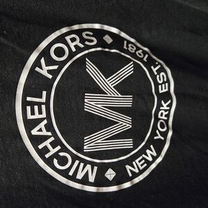 Michael Kors Black Tee with White Logo